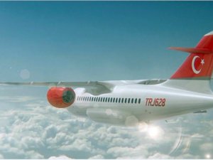 Turbojet tamam sıra uçak gövdesinde