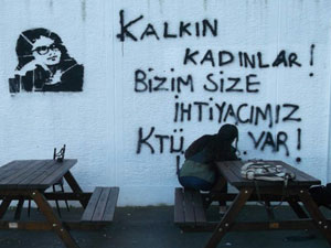 KTÜ'de kadına şiddet eylemi!