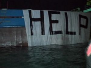 Marmara Denizinin ortasında insanlık dramı