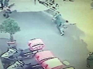 Gaspçılara meydan dayağı kamerada