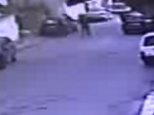 Eski koca dehşeti kameraya yakalandı