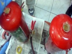 Yok artık! Yangın tüpünden bakın ne çıktı