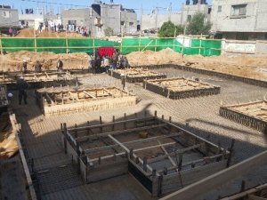 Diyanet Vakfı Gazze’de 9 Caminin Temelini Attı