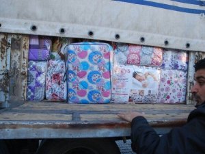 Çeyiz Eşyası Taşıyan Kamyona Kaçak Sigara Operasyonu