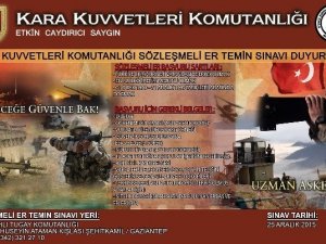 Sözleşmeli er ve erbaş alımı için koşullar açıklandı