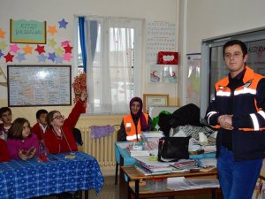 AFAD ekiplerinden öğrenciler eğitim!