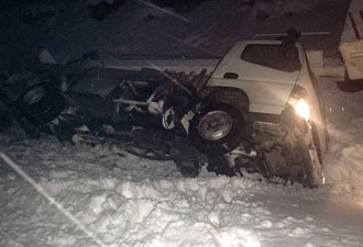 Arızaya giderken kaza yaptılar