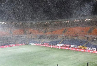 Süper lig maçına kar engeli!