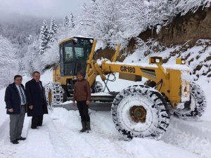 Yomra'da karla mücadele