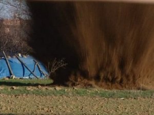 Havan topu kontrollü şekilde patlatıldı