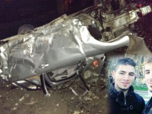 Bu otomobil iki kardeşe mezar oldu