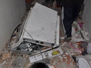 Isıtıcı kazanı patladı ev savaş alanına döndü