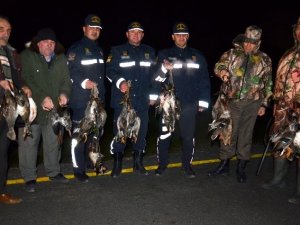 Ava giderken avlandılar