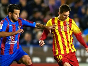Barcelona Levante'yi devirdi.