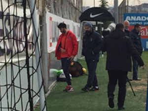 Güray Vural antrenmanda!