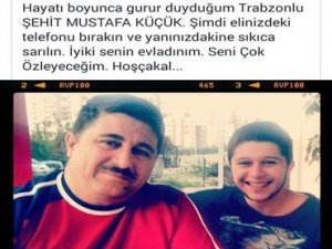 Mustafa Küçük'ün oğlu duygulandırdı