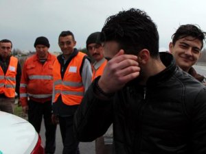 Bolu'da, TEM kenarında uyuya kaldılar.