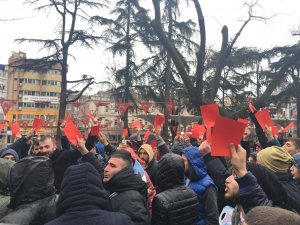 Trabzonspor taraftarı eylemde