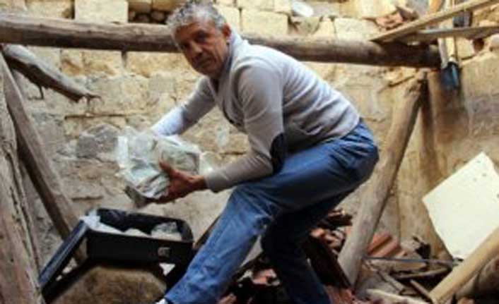 3 ton para olan ev çöktü! Gaziantep haber