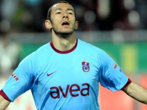 TS taraftarından Umut'a dev pankart