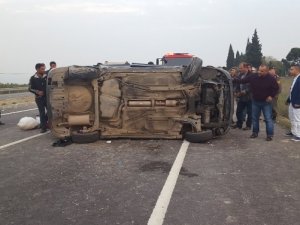 Kontrolden çıkan otomobil takla attı - Manisa haber - 20 Mart 2016