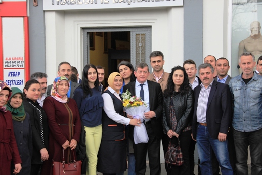 Taşeron işçiler Haydar Revi'yi ziyaret etti