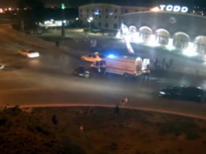 Arkasına bile bakmadan kaçtı!