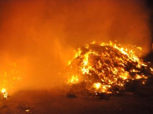 Başkent’te askeri bölgede yangın