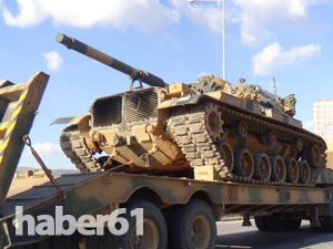Suriye sınırına tank sevkiyatı