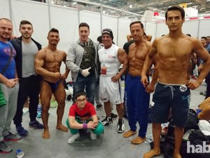 Vücut geliştirme şampiyonasında Trabzon’u temsil ettiler