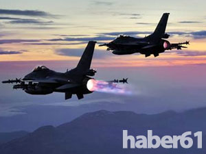 TSK 22 uçak ile vurdu