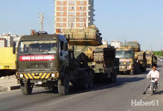 Sınıra tank sevkedildi