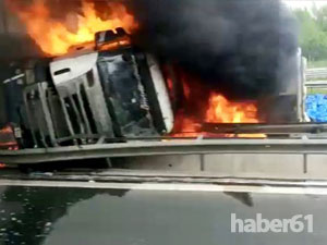 Tır sürücüsünün acı sonu