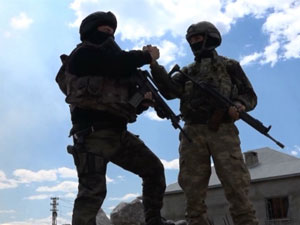 O ilçede terör operasyonu tamamlandı