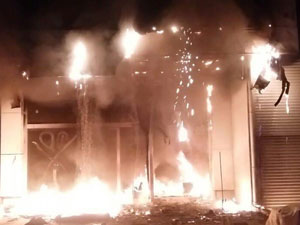 8 katlı binada korkutan yangın