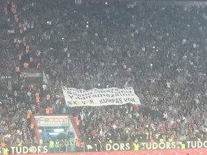 Trabzonspor taraftarından Şike göndermesi