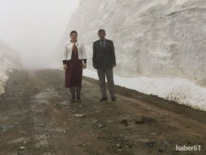 Batıda bahar doğuda kar çalışması