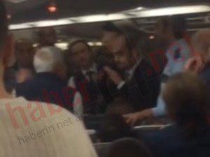 Trabzon uçağında kavga