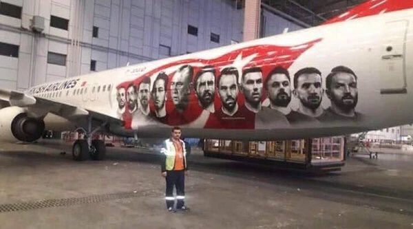 Euro 2016' uçağı görüntülendi