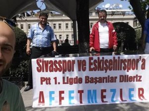 Sivas ve Eskişehir için helva dağıttılar