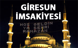 Giresun İmsakiyesi 2016 - İftar ile sahur vakitleri