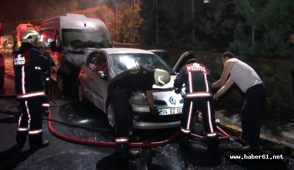 Araçlar kundakçıların hedefi oldu