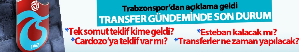 Trabzonspor'da tek somut teklif bu isme!