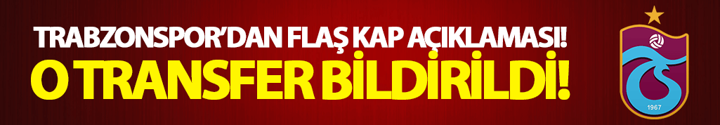 Trabzonspor'dan flaş KAP bildirimi!