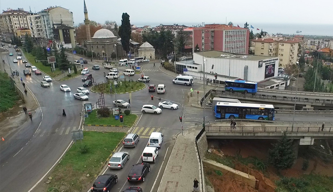 Trabzon'da o kavşak için en büyük sorun ortadan kalktı