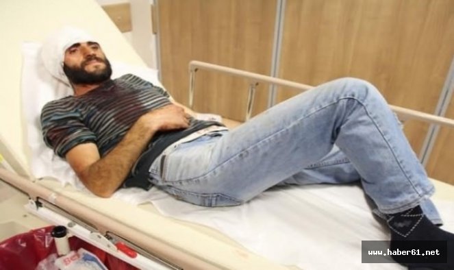 Ayı saldırısına karşı mücadele etti!