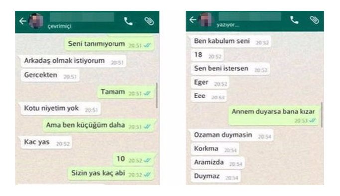 İğrenç mesajlaşmada flaş gelişme!