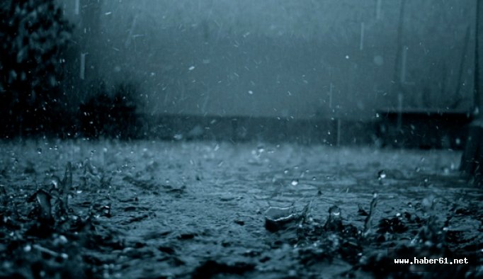 Trabzon Rize ve Artvin'e yağış uyarısı