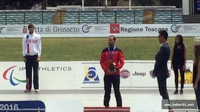 Trabzon'da engelli sporcudan büyük başarı