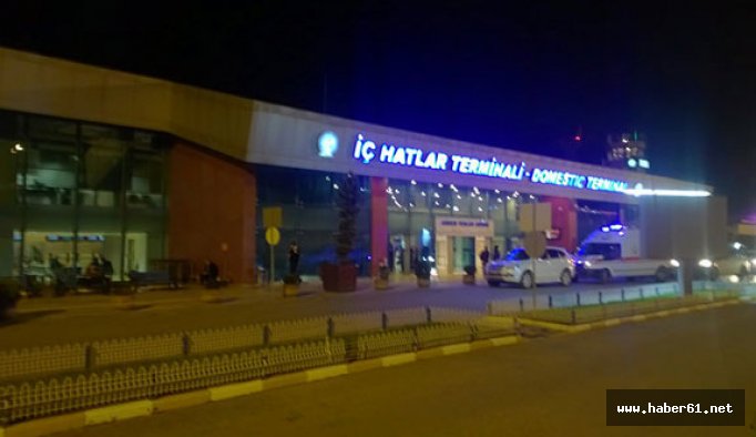 Trabzon Havalimanı’nda korku dolu anlar